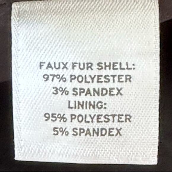 Halogen Jacket Black Gray Leopard Print Faux Fur Cropped Swing Blazer Medium - Picture 10 of 11